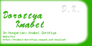 dorottya knabel business card